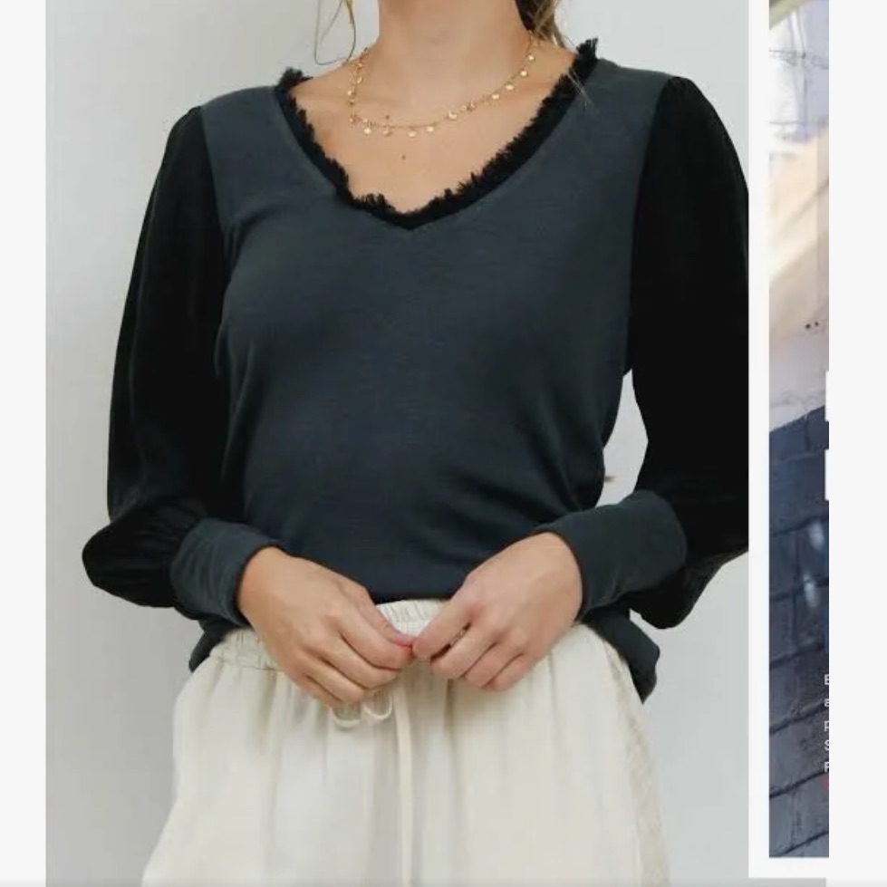 Maven West Long Sleeve V Neck